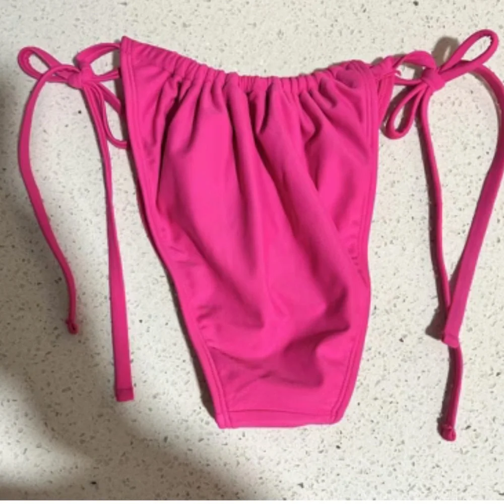 Women's Side-Tie Low-Rise Adjustable Bikini Bottom - Wild Fable™ Pink